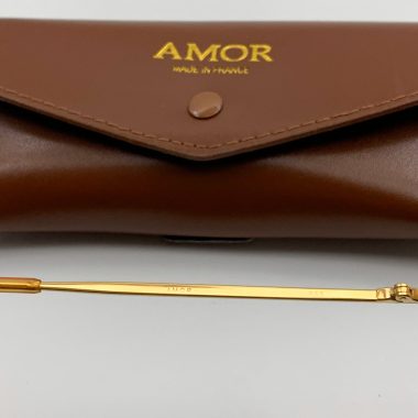 Kính Amor Cổ Mạ Vàng 1970s Tăm Ốc Sao