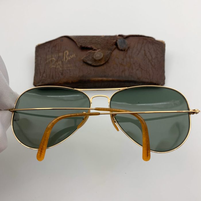 Kính Rayban Cổ Bọc Vàng Đời 194x Mắt Đen