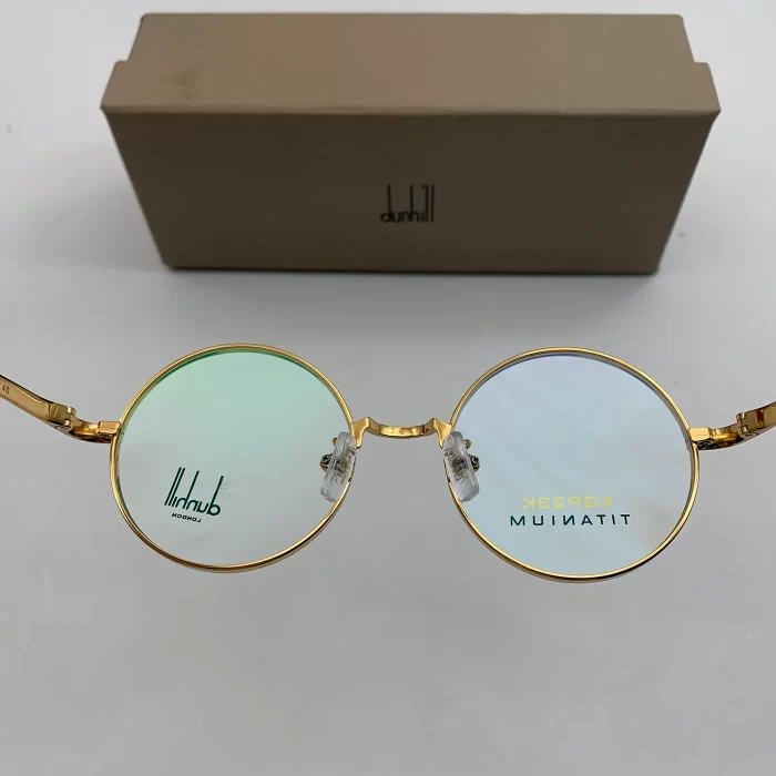 Gọng Kính Dunhill Dáng Tròn Kính Thầy Bói Fullbox