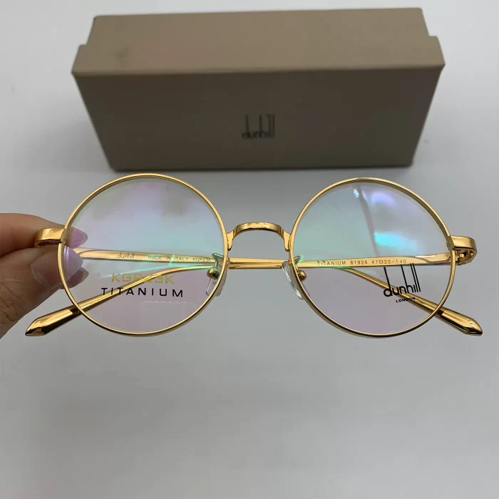 Gọng Kính Dunhill Dáng Tròn Kính Thầy Bói Fullbox