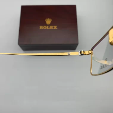 Gọng Kính Rolex K226259 Mạ Vàng 18K Gold nguyên vành titanium Fullbox