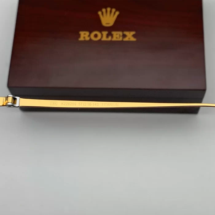 Gọng Kính Rolex K226259 Mạ Vàng 18K Gold nguyên vành titanium Fullbox