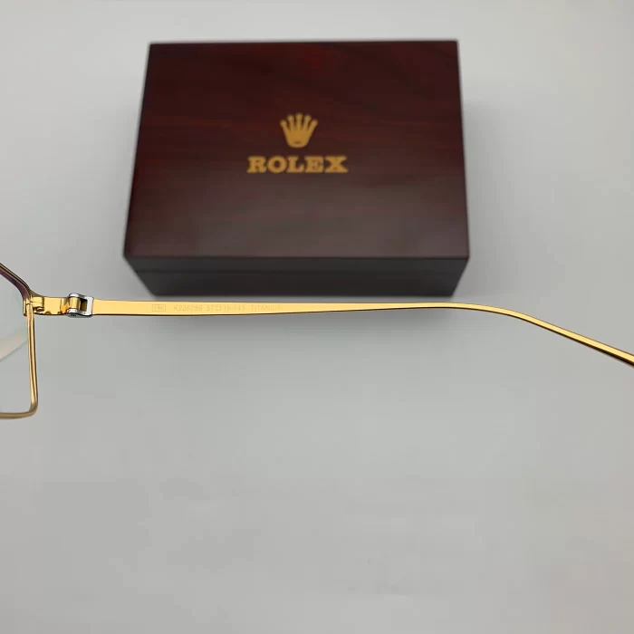 Gọng Kính Rolex K226259 Mạ Vàng 18K Gold nguyên vành titanium Fullbox