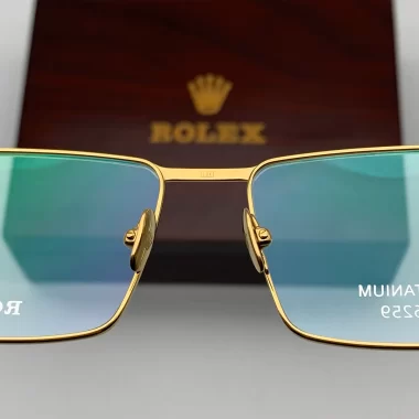 Gọng Kính Rolex K226259 Mạ Vàng 18K Gold nguyên vành titanium Fullbox