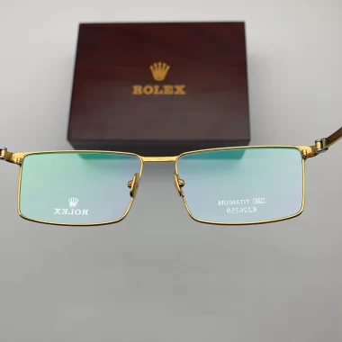 Gọng Kính Rolex K226259 Mạ Vàng 18K Gold nguyên vành titanium Fullbox
