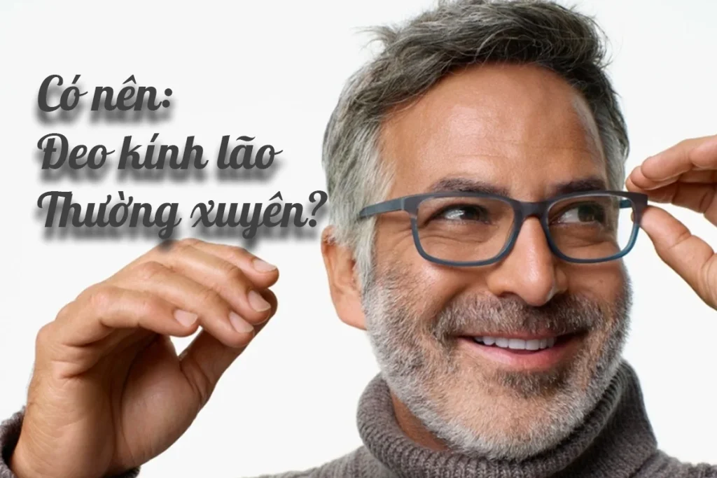 có nên đeo kính lão thường xuyên