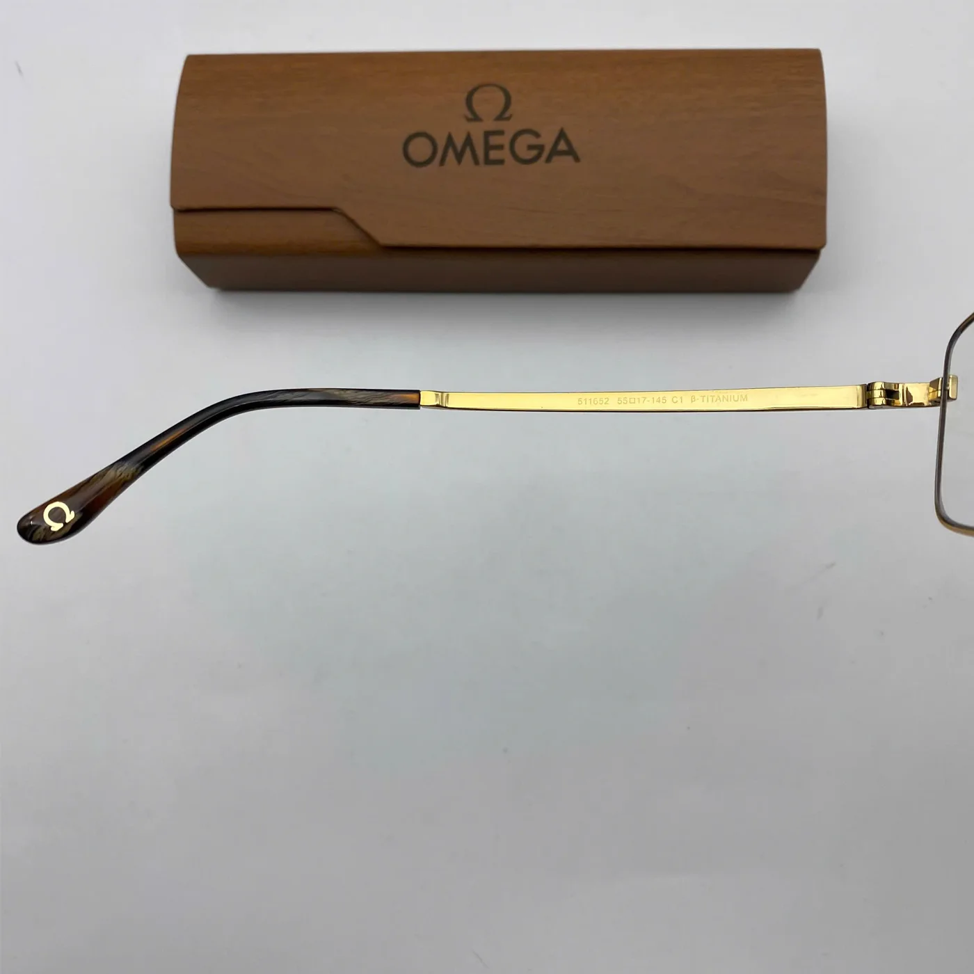 Gọng Kính Lão Thị Omega Titanium Mạ Vàng 14K