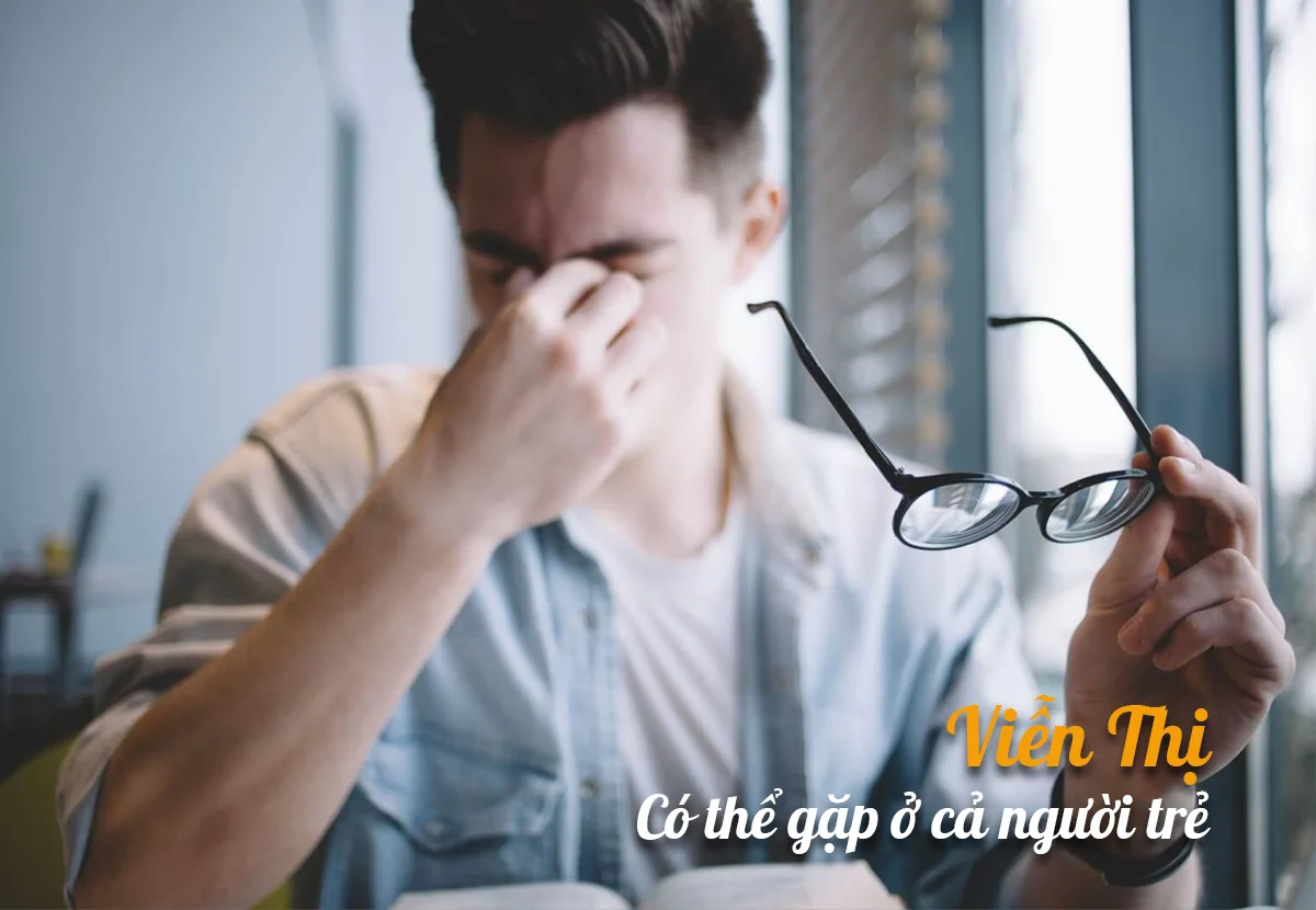 kính viễn thị người trẻ